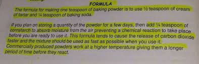 The Science Of Cooking Baking Powder Formula To Make Your Own Baking Powder Substitute The Science Of Cooking Baking Powder Substitute Baking Powder