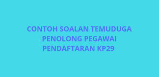Bagi korang yg hado mengisi jawatan pembantu pendaftaran kp19 dalam portal spa9 (sebelum ni dikenali sebagai spa8i), panggilan exam dah pon dikeluarkan oleh spa. Contoh Soalan Temuduga Penolong Pegawai Pendaftaran Kp29 Spa