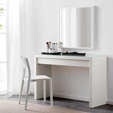 Three advantages of having a vanity set with lighted mirror. Malm White Dressing Table Popular Stylish Ikea