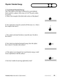 Gravitational Potential Energy Worksheet With Answers Webmart Me