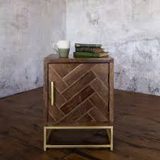 Open shelving offers a place to infuse your personal style with small vignettes, while keeping cooking essentials hidden in closed storage with subtle hardware. J N Rusticus Muntrose Small Chevron Cabinet Furniture From J N Rusticus Ltd Uk