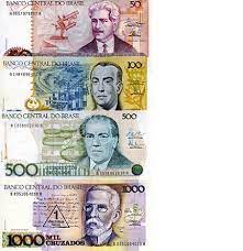 Banco central do brasil / 1000 mil cruzados. Roberts World Money Store And More Brazil Cruzado Cruzeiro And Real Banknotes