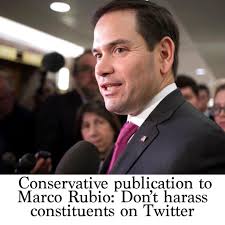 Conservative publication to Marco Rubio: Don't harass constituents