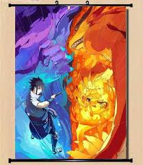 Naruto Itachi Uzumaki Sasuke Wall Poster Scroll Home Decor Japanese 07 Naruto Shippuden Anime Anime Naruto Naruto Vs Sasuke