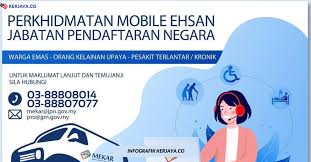 Ubat untuk buasir, ubat untuk period, ubat untuk kencing manis, ubat untuk berhenti merokok, ubat untuk gugurkan kandungan, ubat untuk sakit. Perkhidmatan Mobile Ehsan Bagi Warga Emas Orang Kurang Upaya Oku Pesakit Terlantar Kronik Jabatan Pendaftaran Negara Kerja Kosong Kerajaan