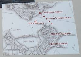 Paul Revere S Ride Interactive Map Of Paul Revere S Ride From The Paul Revere House A History Activities Paul Revere S Ride American Revolution
