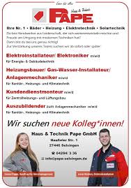 Schreiben sie die erste bewertung zu finkenwirth technik im haus! Pape Haus Technik Selsingen Heizung Bad Elektro