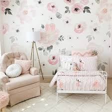 We say it with flowers: Jolie Wallpaper Mural Floral Wallpaper For Nursery Project Nursery