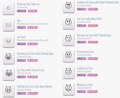 You can use these japanese cat emoticons for almost any occasion, like texting to friends or a significant other. Why Are There So Many Unicode Symbols For Cats Graphic Design Stack Exchange