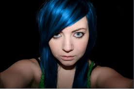 Love This Girl S Hair Blue Hair Blue Hair Streaks Black Hair With Highlights