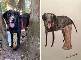 Maybe you would like to learn more about one of these? I Have Never Drawn In My Life But I Am Doing Crappy Pet Portraits To Raise Money For Charity 30 Pics Pet Portraits Pets Funny Animals
