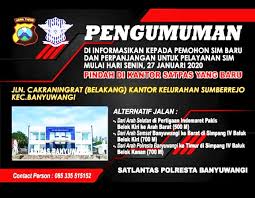 Kalibaru banyuwangi, east java, indonesia 68467. Pelayanan Satpas Sim Pindah Dibelakang Kantor Kelurahan Sumberejo Banyuwangi