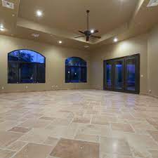 Sand the areas until you have removed the grit marks left by sanding with the coarse grit sandpaper. How To Clean Travertine Stone Flooring