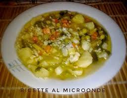 Minestrone Di Verdure Con Riso Al Microonde Ricette Al Microonde Ricette Minestrone Ricette Per Microonde