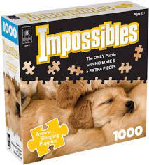 Trivia, logic and brain teasing fun are all part of the impossible quiz game, an online classic that's been making the rounds for years now. Impossibles Puppies 1000 Piece Jigsaw Puzzle By Univeristy Games Barnes Noble