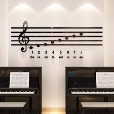 Please provide a valid price range. Piano Note Acrylic Wall Stickers Music Classroom Diy Art Wall Decoration Training Classroom Mirror 3d Stickers Home Decor Wall Stickers Aliexpress