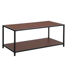 The dillman coffee table is the perfect place to gather your friends and ply them with cheese. Benjara Brown And Black Iron Frame Coffee Table With Wooden Top And Bottom Shelf Buy Online In Angola At Angola Desertcart Com Productid 126650591