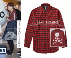 Mastermind World Damaged Skull Red Flannel Check Shirt Approx 1895 Usd