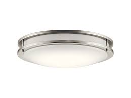 Jeff has a shocking experience and installs a new led flush mount ceiling light fixture from lowes (project source 13 inch led fixture) and replaces an. Kichler Avon 24 Inch Led Flush Mount Round Ceiling Light In Brushed Nickel Lightsonline Com