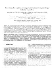 Reconstruction bayésienne non paramétrique en tomographie par émission de  positons