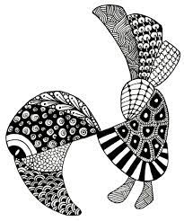Coloring, the act of adding color to the pages of a coloring book; Tangle Tangle Tangle Zentangle Animals Zentangle Patterns Zentangle Drawings