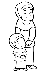 Jika semua anak dari suatu keluarga. Gambar Mewarnai Anak Muslim