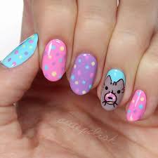 Einzigartige Cat Nails Designs Fur Sie Cute Nail Design Mit Katze Nagel Design Hairstyle Hairstyles Nat Cat Nail Designs Easter Nail Designs Cat Nail Art