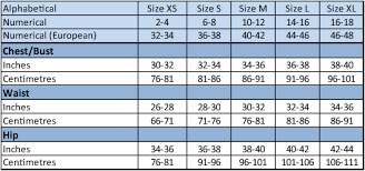 Size Charts Dkr Company Apparel Clothes Out Trading