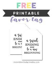 Download free printable pdf shower invitations to edit. Favor Tags Archives Instant Download Printables