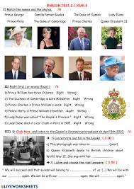 Jennifer post 7 min quiz the house of win. British Royal Family Test Worksheet