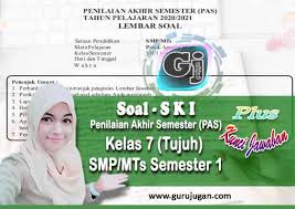 More images for soal ski kelas 9 semester 1 dan kunci jawaban » Soal Ski Kunci Jawaban Pas Uas Smp Mts Kelas 7 Semester 1 Ganjil Tahun 2020 Guru Jugan