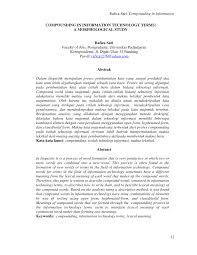 Terjemahan frasa naik pangkat dari bahasa indonesia ke bahasa inggris dan contoh penggunaan naik pangkat dalam kalimat dengan terjemahannya: Pdf Compounding In Information Technology Terms A Morphological Study