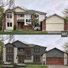 Modern Curb Appeal Exterior House Renovation Traditional Home Exteriors Home Exterior Makeover
