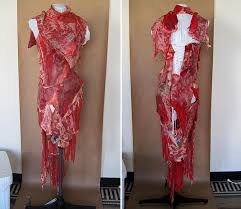 Was lady gaga really wearing real meat? News Entertainment Music Movies Celebrity Lady Gaga Meat Dress Meat Dress Lady Gaga Fashion