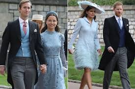Der termin & die gäste. Pippa Middleton Looks Gorgeous In Blue At Lady Gabriella Windsor S Royal Wedding Irish Mirror Online