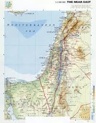 Mapa del mundo » continentes » asia » mapa de israel. Large Detailed Physical Map Of Israel Israel Asia Mapsland Maps Of The World