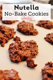 Nutella No Bake Cookies No Bake Cookies Nutella Nutella Recipes