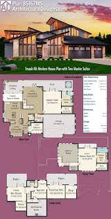 Plan 85167ms Smash Hit Modern House Plan With Two Master Suites Modern House Plan Modern House Plans Contemporary House Plans