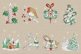 Free cross stitch patterns go cross stitch crazy with our huge selection of free cross stitch patterns! Christmas Motifs Set Cross Stitch Pattern Pdf Xsd
