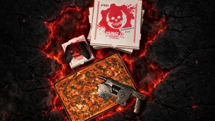 Gears Of War: E-Day Now Has Its Own Pizza, And It Even Comes With A Special  In-Game Item | Pure Xbox