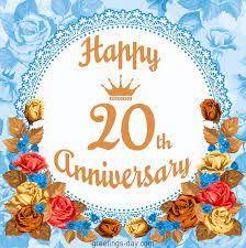 Since then, the group has grown to include a truly global network with 38 chapters around the world and over 8,000 members. Happy 20th Anniversary Free Greetings And Wishes 20th Wedding Anniversary Gifts Happy 20th Anniversary Wedding Anniversary Greetings