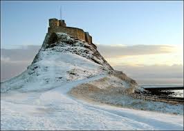 Pagewoman Lindisfarne Castle Holy Island Northumberland England Historical Sites Castle Winter Scenes
