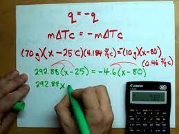 Calorimetry Using Q Mdtc To Find Temperature Example Apologia Chemistry Chemistry Heat Gain