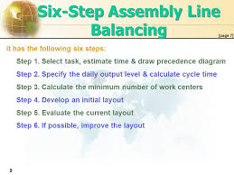 How long is an assembly line balancing cycle? Welcome Ppt Download