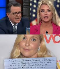 IF YOU HAVEN'T READ IT,” COLBERT WARNED, “YOU'RE NOT READY TO TALK ABOUT  TRUTH.” In an emotional, unexpected opening