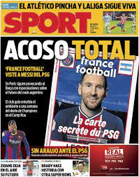 A última edição da france football a ir para as bancas vai surpreender tudo e todos. Barcatimes On Twitter Sport Total Harassment France Football Dresses Messi Up In A Psg Kit