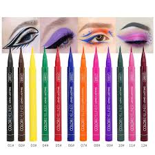 Colorful Liquid Eyeliner Pen Waterproof Not Blooming Eyeliner Long Lasting Eyeliner Pencil Colored Eyeliner Liquid Eyeliner Pen Waterproof Eyeliner Pencil