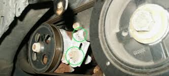 Hmm not sure about 02 but i know all the newer yaris do not have a power steering resivoire because they do not have a power steering pump they have. How To Change A Power Steering Belt Doityourself Com