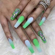 Pin By Desiree Vowels On Nails Blue Acrylic Nails Sns Nails Colors Thanksgiving Nails