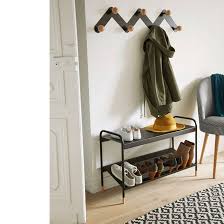 Banc D Entree Quilda Avec Images Porte Manteau Mural Mobilier De Salon Meuble Chaussure